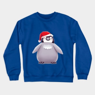 Santa Emperor Penguin Chick (Plain) Crewneck Sweatshirt